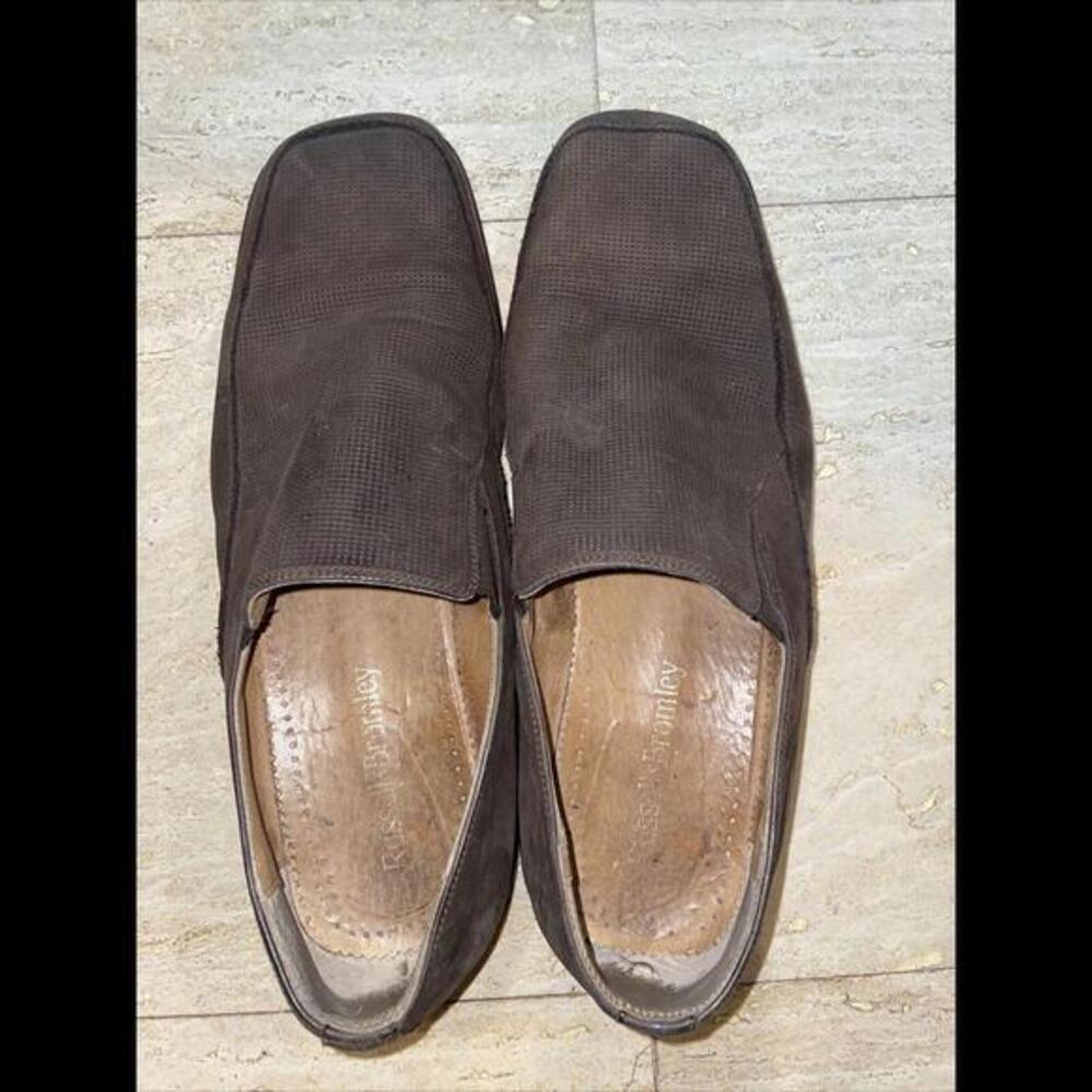 Russell & Bromley Brown Suede Men‎ Loafer Size EU 45 US 11